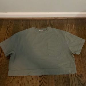 Athleta boxy cropped top